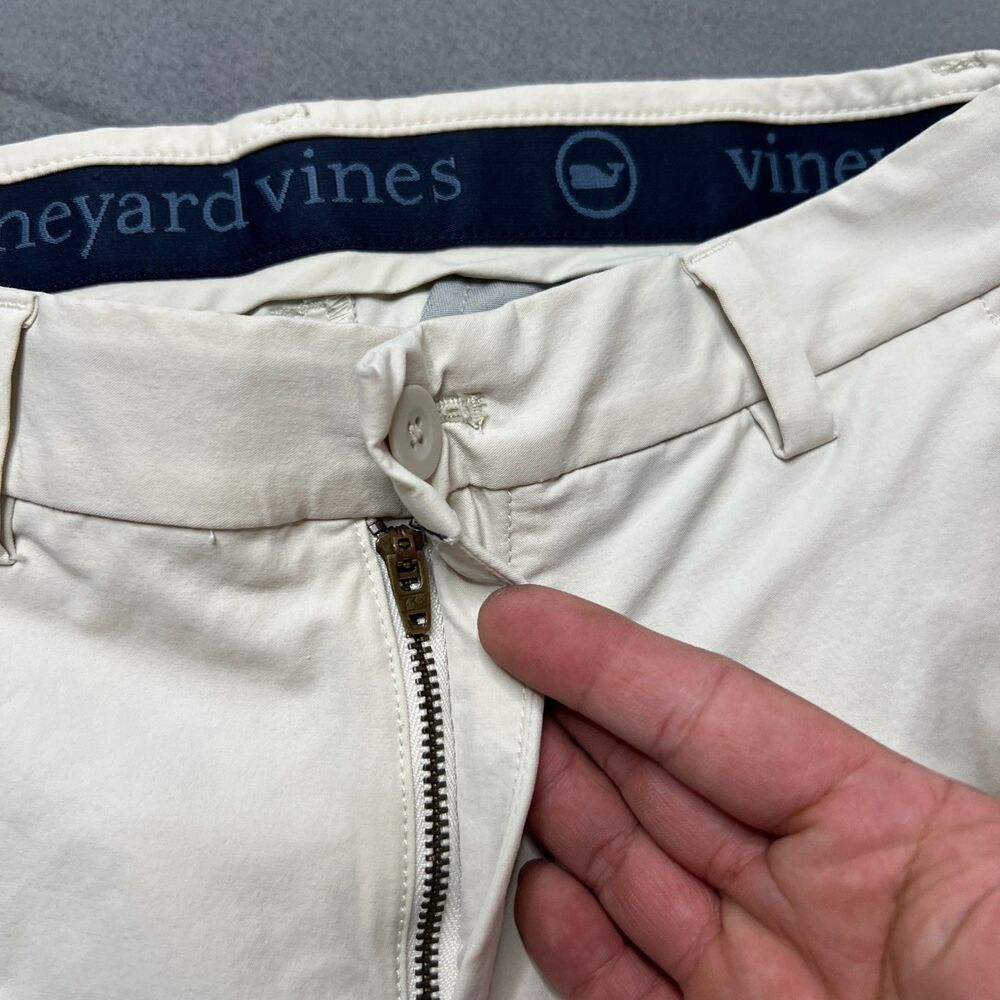 Vineyard Vines On-The-Go Chino Pants Men's 28 X 30 Ivory Slim Fit Performance - Picture 9 of 15